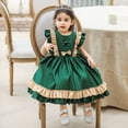 thumbnail image 2 of 2023, vestido de princesa Lolita para niñas pequeñas, primer año, fiesta de cumpleaños, vestidos de boda, ropa para niños, vestido con lazo de tutú 4T (etiqueta 110) Gao Jinjia LED, 2 of 2