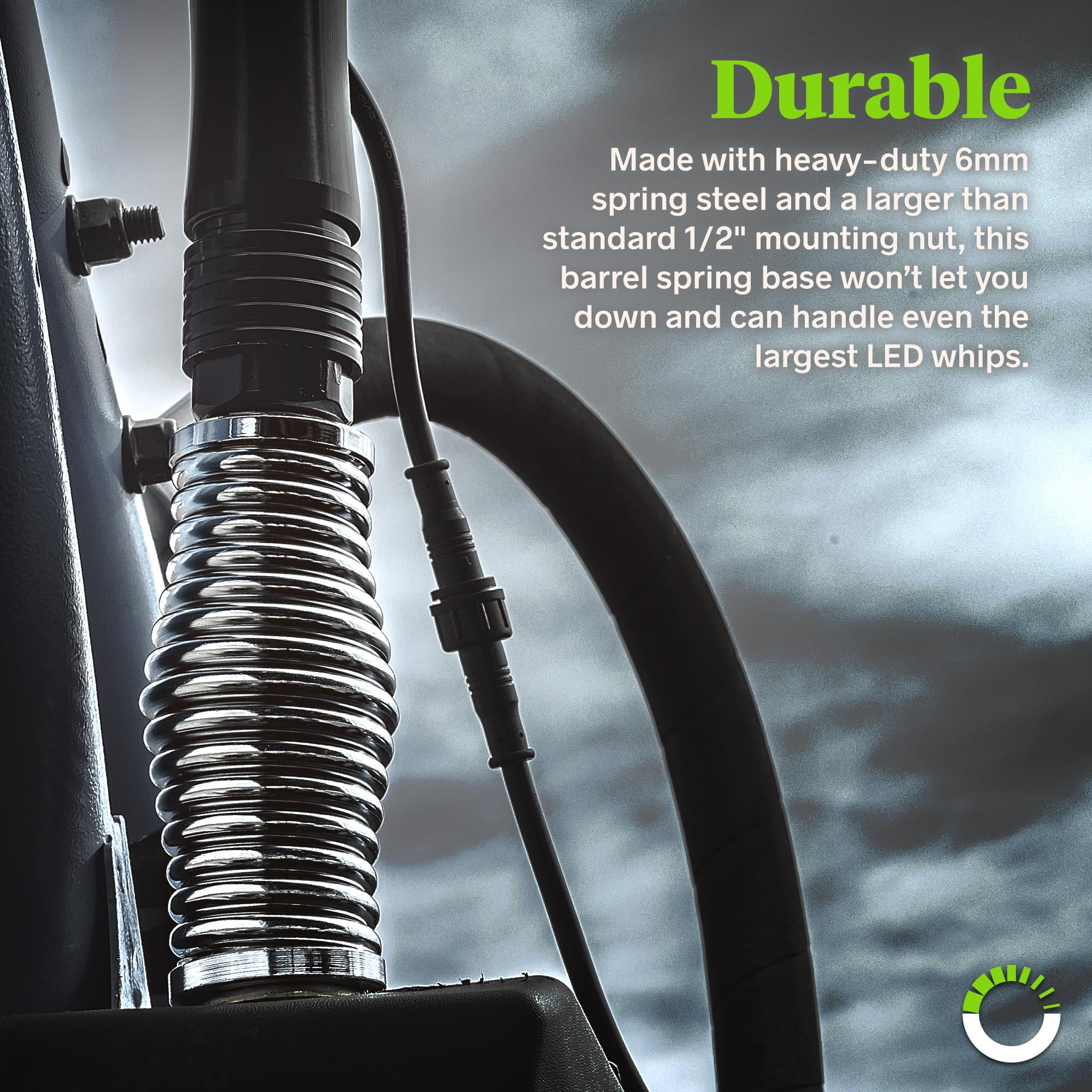 Chrome Plated Barrel Spring Mounting Base Cb Radio Antenna Lighted Led Whips Auto Parts And Vehicles Atv Side By Side Utv Parts Accessories Chrome Plated Barrel Spring Mounting Base Cb Radio Antenna Lighted Led Whips Auto Parts And Vehicles Atv Side By Side Utv Parts Accessories