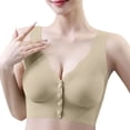 thumbnail image 2 of Fatuov Womens Front Closure Bra Push Up Soft No Underwire Bra for Sleep Full Coverage Breathable Bra, All-Day Wear, Underwear 40A, 2 of 5