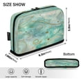 thumbnail image 3 of Standing Pencil Case with Base Large Capacity Stationery Pouch Pen Bag with Zipper for Women Men Beautiful Swirling Lines, 3 of 7
