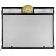 thumbnail image 1 of Minuteman SES-3830PF Forest Fox Emblem Fireplace Screen, Polished Brass, 1 of 3