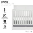 thumbnail image 3 of Dream On Me Reign 5 in 1 Convertible Crib with Under Drawer in White, 3 of 12