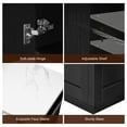 thumbnail image 3 of Homy Casa Kitchen Island with Extendable Dining Table and Storage Shelves, 3 of 6