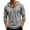 110#Gray, variant on Men's 3/4 Sleeve Hooded Sweatshirt Loose V-Neck Drawstring Hoodie Breathable Daily Workout Beach Shirts Pink M