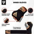 thumbnail image 2 of RDX Boxing Inner Gloves, Kickboxing, Muay Thai, Sparring - Unisex, M, Orange, 2 of 9
