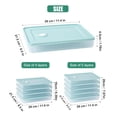 thumbnail image 3 of Organizador de congelador para dumplings, color rosa, con tapa individual y base transparente, ideal para almacenar y conservar alimentos en el refrigerador., 3 of 6