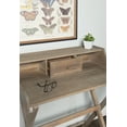 thumbnail image 4 of Linon Coy Folding Desk, 34.25" Tall, Rustic Brown Finish, 4 of 18