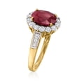 thumbnail image 3 of Ross-Simons 2.00 Carat Burmese Ruby and .64 ct. t.w. Diamond Ring in 18kt Yellow Gold, Women's, Adult, 3 of 5