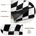 thumbnail image 5 of Area Rug 4'x6', Black and White Checkered Non-slip Runner Rug Carpet for Bedside, Modern Irregular Geometric Washable Outdoor Indoor Area Rugs Mat for Entryway/Living Room/Bedroom/Kitchen/Office, 5 of 9