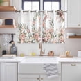 thumbnail image 2 of Easter Bunny Kitchen Curtains Window Panels, Cute Rabbit Rose Floral Pastoral Leaves Plants Insulated Window Treatment Curtain, Grommet Curtains for Bedroom/Living Room/Bathroom, 2 Piece 42"Wx54"L, 2 of 8