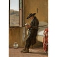thumbnail image 3 of Martinus Rørbye 14x18 Black Modern Framed Museum Art Print Titled - Young Clergyman Reading (1836), 3 of 5