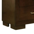 thumbnail image 4 of Benjara Bela 26 Inch 2 Drawer Nightstand, Felt Lined, Silver Handles, Dark Brown, 4 of 5