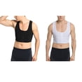 thumbnail image 2 of JUNWELL Men Control Chest Shapers Bra Posture Corrector Back Support Compression Vest, 2 of 10