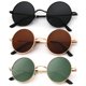 thumbnail image 1 of Gafas de sol KALIYADI redondas polarizadas retro de metal UV400 47 mm, 1 of 7