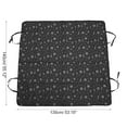 thumbnail image 4 of Unique Bargains 1 Pcs Durable Waterproof Car Seat Cover for Pet Bone Paw Pattern Black, 4 of 6