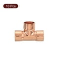 thumbnail image 3 of 1/2-inch x 1/2-inch x 1/2-inch Copper Reducing Tee Copper Pressure Pipe Fitting Connector 10Pack, 3 of 4