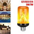 thumbnail image 4 of E14 E27 B22 90 LED Flame Effect Fire Light Bulb Flickering Flame Bulb Lamp Decor, 4 of 8