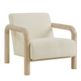 thumbnail image 2 of Sereno Boucle Accent Chair in Cream Oak, 2 of 9
