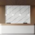 thumbnail image 3 of Dundee Deco Peel and Stick Faux Marble Wallpaper Roll, 24" x 9', White, Grey Veins, 3 of 8