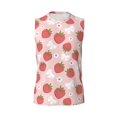 thumbnail image 6 of Lsque Floral Strawberr Print Men's Cotton Blend Sleeveless Muscle Shirts (S-3XL)- Moisture Wicking, Odor Protection, UPF 30+,Small, 6 of 8