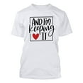thumbnail image 4 of Edvintorg Valentine'S Day Couple Shirt Clearance Fashiom Women Short Sleeve Casual T-Shirt Cute Love Letter Printed Oversized Basic Tee Tops White Xl, 4 of 4