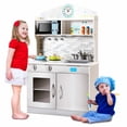 thumbnail image 3 of Cocina de Juguete de Madera Costway 57 x 28 x 95,5cm con Microonda Fregadero, 3 of 10