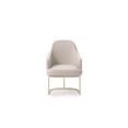thumbnail image 2 of Limari Home Tyler 19" Steel/Faux Leather Dining Chair in Light Gray/Gold, 2 of 9