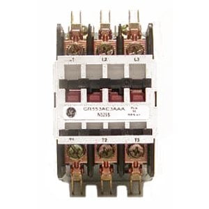 3 Pole Type - GE Industrial CR553AB3AAA 3 Pole Open Type CR553 Series Full Voltage Definite Purpose Contactor 25 Amp 115 - 120 Volt AC