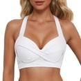 thumbnail image 1 of Swimwears Tankinis Set Women Lace Up Underwire Full Coverage Bikini Tops Push Up Crop Bathing Suit for Stylish Summer, 1 of 5