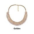 thumbnail image 3 of Collar de cristal Minnieouse para mujer gargantilla brillante ajustable joyería de cuello elegante oro, 3 of 6