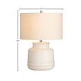 thumbnail image 4 of Crestview Collection Alexis 3-Way Ceramic Table Lamp with Oat Linen Shade, 4 of 5