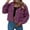Purple, variant on Pyhlmscde Women's Fashion Cropped Jackets Tops, Cardigan Sweaters for Women, Womens Tops, Crop Tops for Women