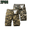 Yellow Camo+Khaki Camo, variant on Men 97% Cotton Camouflage Cargo Shorts Multi Pocket Loose Fit Casual Outdoor Work Military Short Pants