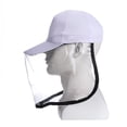 thumbnail image 1 of 2 In 1 Removable Anti-spitting Splash Protective Hat Anti Sunlight Windproof Dust-proof Mask Face Cover Cap Unisex, 1 of 1