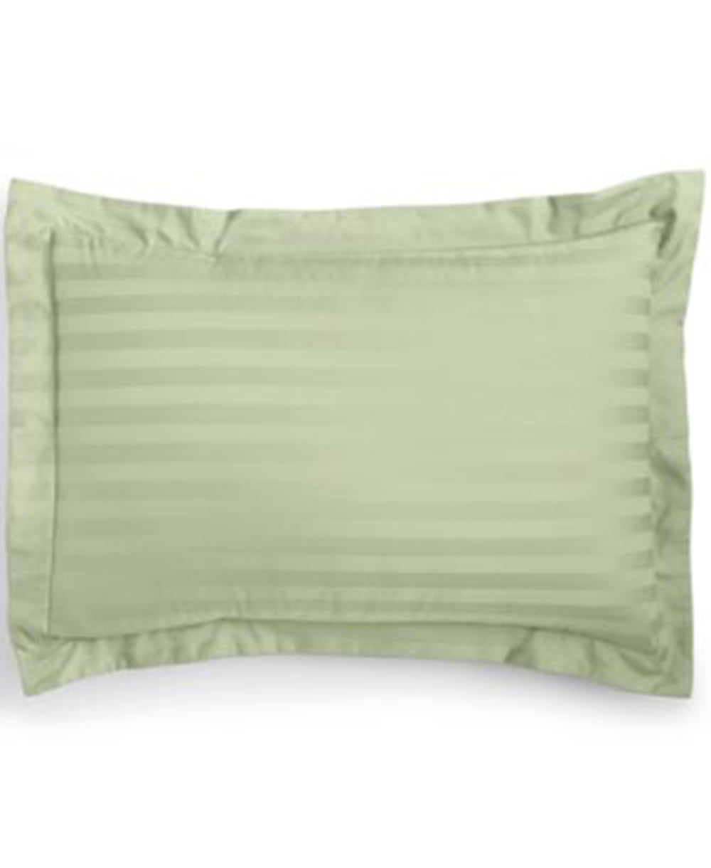 Collection by Charter Club Green Damask Stripe Standard Pillow Sham