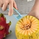 thumbnail image 5 of Juego de cucharas de melón 5 en 1 Herramienta para cortar frutas de acero inoxidable con bola, rebanadora, cortadora de sandía para cocina, restaurante, fiestas familiares - Mango de plástico azul, 5 of 7