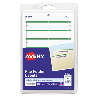 Avery File Folder Labels, 2/3