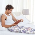 thumbnail image 5 of Honiee Lavender Flowers for men - a sleek fusion of Straight Pajama Pants, versatile Lounge Pants, and cozy Sleepwear, all rolled into one-Large, 5 of 6