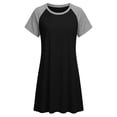 thumbnail image 5 of HVOBTTY Maternity's Dress Crew Neck Short Sleeve Nursing Solid Color Breathable Casual Daily Wear, 5 of 5