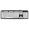 thumbnail image 4 of Black Low Vision Keyboard USB Wired Senior Keyboard with White Large Print Keys Black, 4 of 5