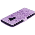 thumbnail image 5 of Mandala Case for Samsung Galaxy S8, Premium Leather Flip Wallet Card Slots Magnetic Stand Protective Cover Ultra Slim Case with Lanyard, Embossed Flip Cover-Purple, 5 of 12