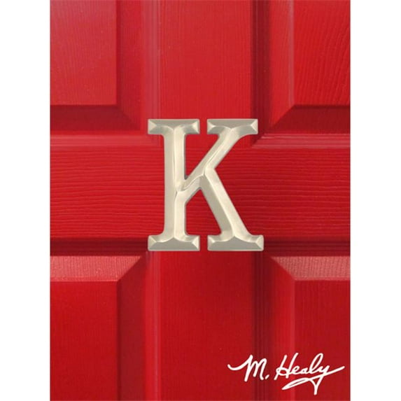 Michael Healy Designs MHMK2 Monogram Letter K Door Knocker, Nickel