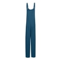 thumbnail image 5 of ShomPort Casual Button Suspender Overalls with Pockets for Women Summer Comfort Cotton Linen Jumpsuits, 5 of 8