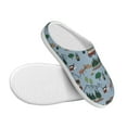 thumbnail image 3 of Fotbe Camping Caravan Pattern Women's Fuzzy Curly Fur Memory Foam Loafer Slippers Indoor Outdoor Slippers Winter Home Shoes-42/43, 3 of 7