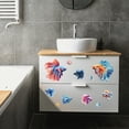 thumbnail image 6 of Rub on Transfer Decal Sticker for Furniture Craft Decor 6"x12" Betta Fish and Shells 3Pcs Waterproof UV DTF Transfer for Drawer Dresser Glass Porcelain Wood Plastic Window, 6 of 8