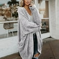 thumbnail image 5 of Uhndy 2022 Jackets for Women, Women Casual Christmas Printed Blouse Mid-Length Cardigan Long Sleeve Tops Sweater Winter Coats Christmas Gifts for Women, 5 of 6