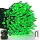 thumbnail image 1 of Cadena de luces VTECHOLOGY, 10 m, 100 LED, batería verde IP65, 1 of 8