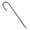 30cm silver J shape, variant on 3Pcs L/Ushape Trampolines Rebars Stakes Galvanised Steel Ground Anchors Camping Tent Peg Landscape Garden Ground Stakes