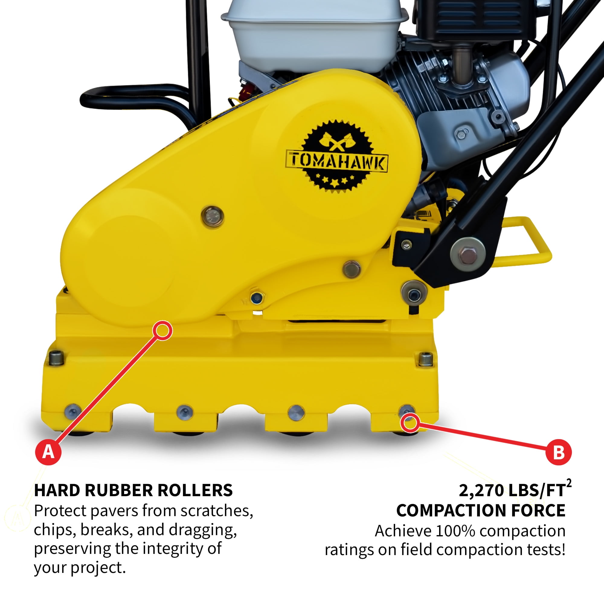 Tomahawk Power 5.5 HP Honda Paver Roller Compactor 17x12 for India | Ubuy