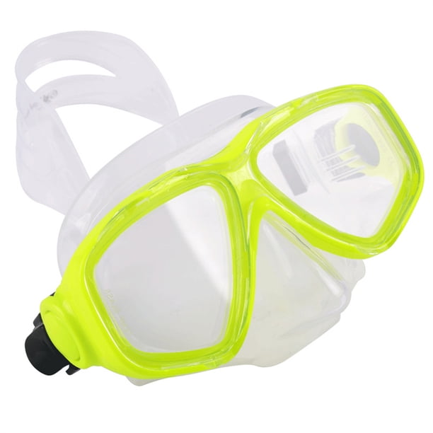 1 Pieza de Equipo de de Templado Antivaho Para Buceo Snorkel Gafas Antivaho Silicona Suave y Cómoda Amarillo Cola Máscara de buceo para adultos